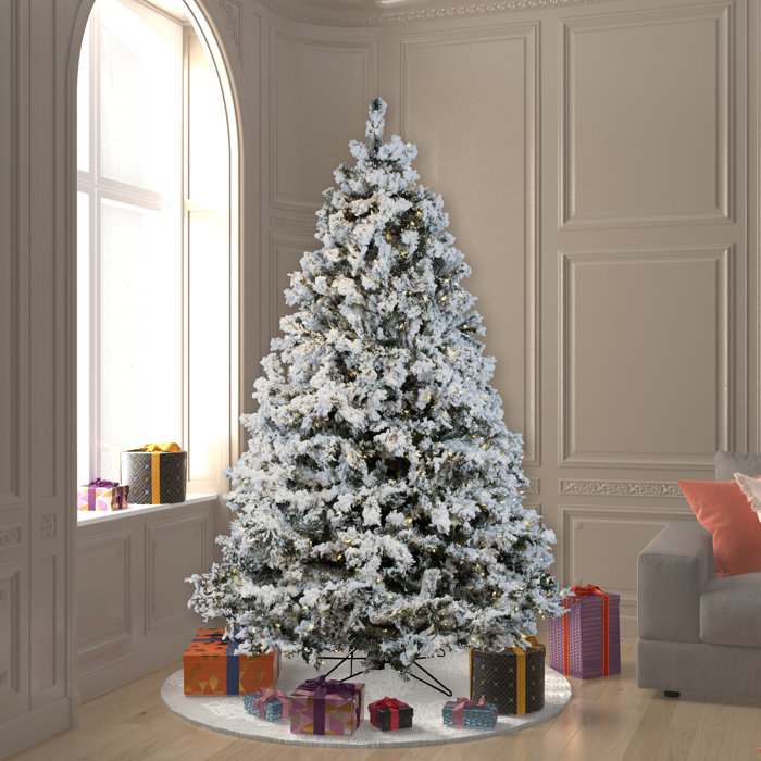 Mercury Row® 7.5' White Artificial Christmas Tree with 900 Clear/White
